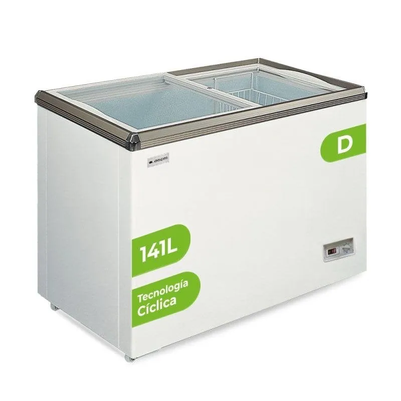 Congelador ASPES ACHH1501DDCG No Frost 141 L 2 puertas eficiencia D ACHH1501DDCG