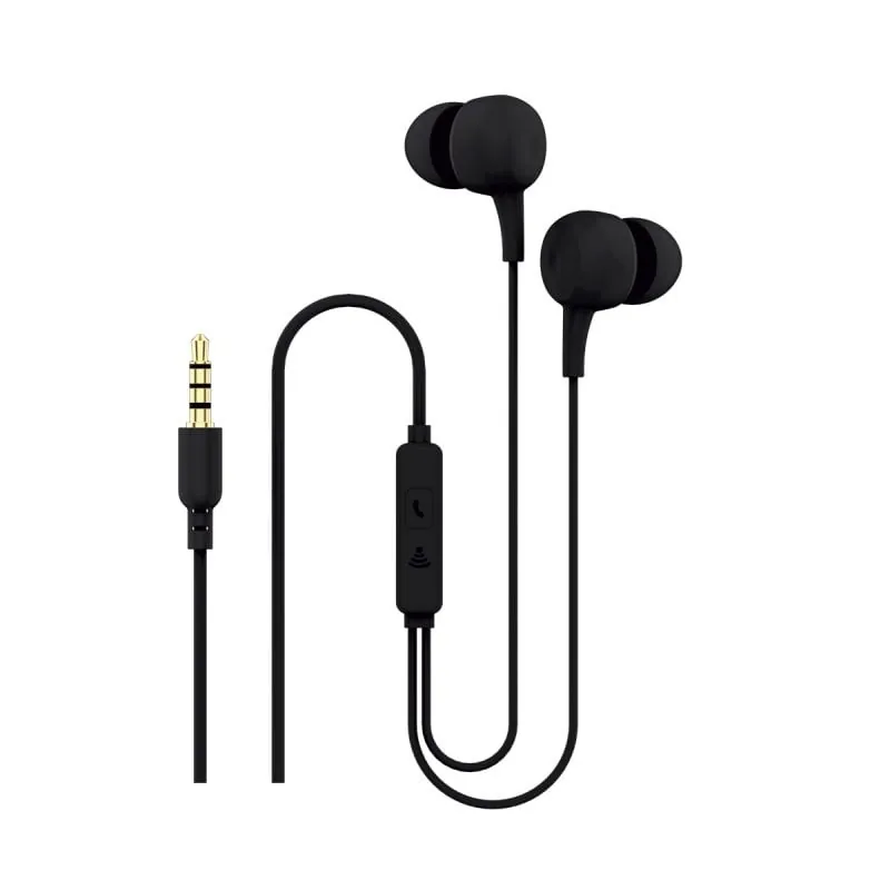 Contact Auriculares con Micrófono Ergonómicos Negros BCGPSER01