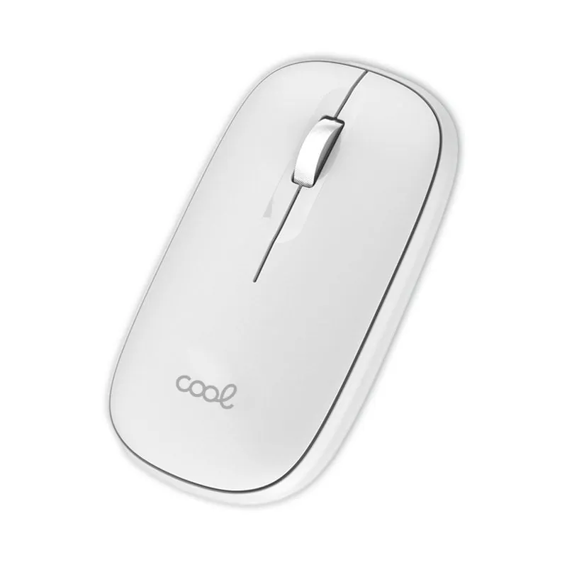 Cool Slim Ratón Inalámbrico 2 en 1 (Bluetooth + Adap. USB) Blanco 8434847068251