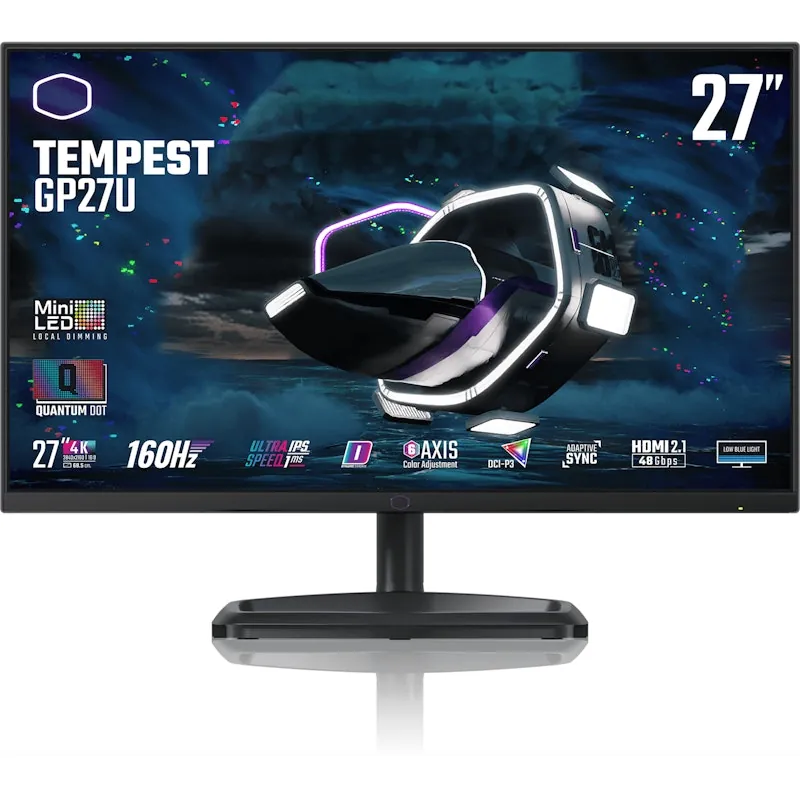 Cooler Master Gaming Tempest GP27U LED display 68,6 cm (27 pulgadas pulgadas) 3840 x 2160 Pixeles 4K Ultra HD Negro 