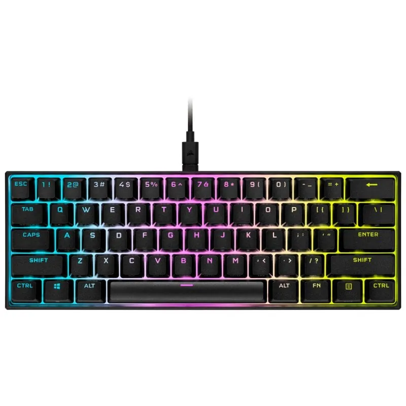 Corsair K65 Mini Teclado Mecánico Gaming RGB Switch Cherry MX Red Negro CH-9194010-ES
