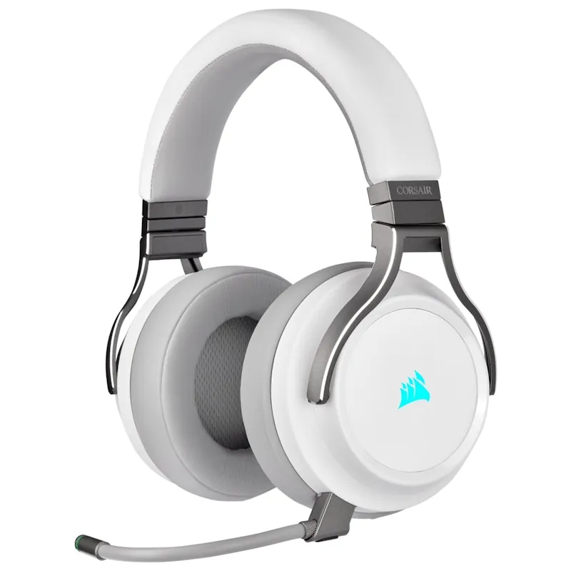 Corsair Virtuoso RGB Wireless Auriculares Gaming 7.1 Inalámbricos Blancos CA-9011186-EU