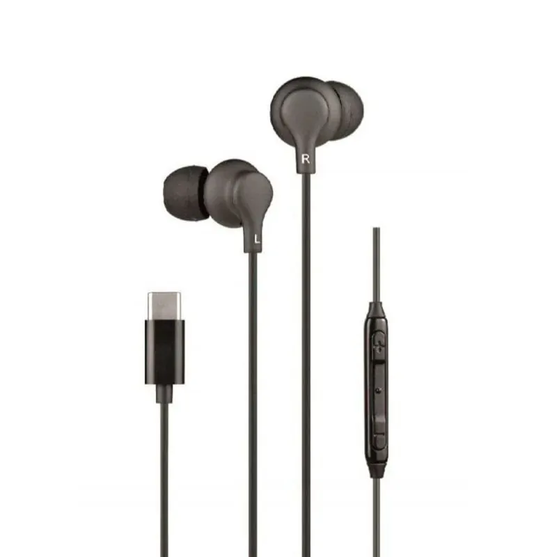 Daewoo DW2015 Auriculares con Micrófono USB-C Negro DW2015