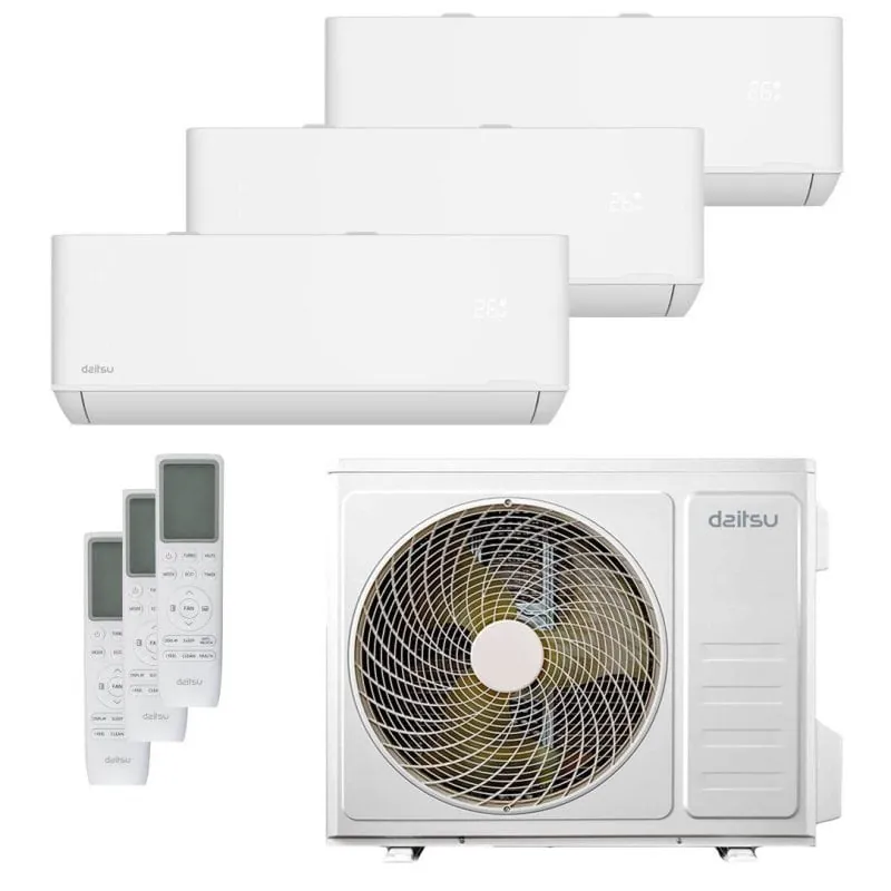 Daitsu DSM-912KDT-4 UE21 Aire Acondicionado Multisplit 3x1 Inverter Con Bomba De Calor 3.010 Frigorías DSM-912KDT-4 UE21
