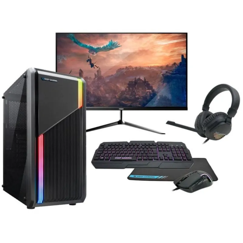 Deep Gaming Nexus AMD Ryzen 5 5600G 16GB 500GB SSD Monitor 24" 120Hz + Combo 83NEXR5016S5XXD/MON24/XWING