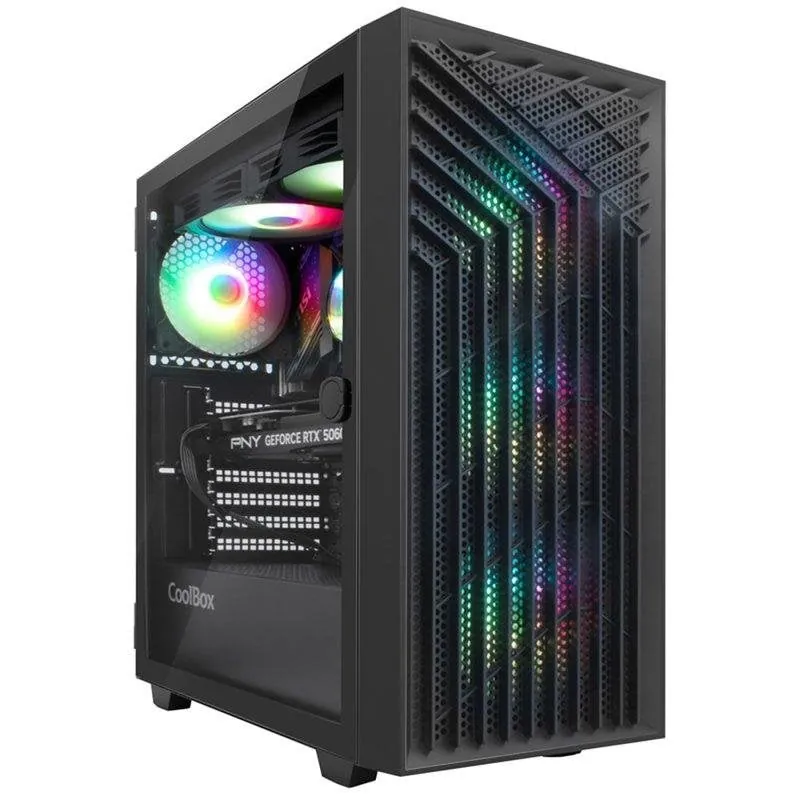Deep Gaming Vortex Intel Core i7-14700F 32GB 1TB SSD RTX 5060 Windows 11 Pro refrigeración líquida 83VOBI7H32PTXXD
