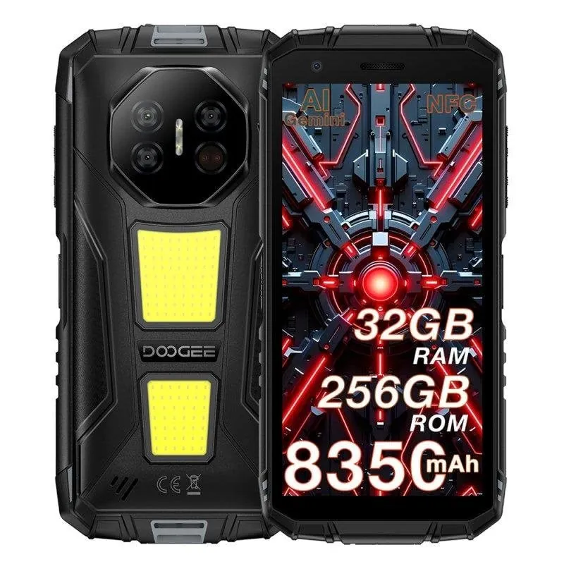Doogee Fire 3 Max 8GB 256GB 5.45" 4G Dual SIM Batería 8350mAh NFC Android 15 Negro Doogee Fire3Max Black