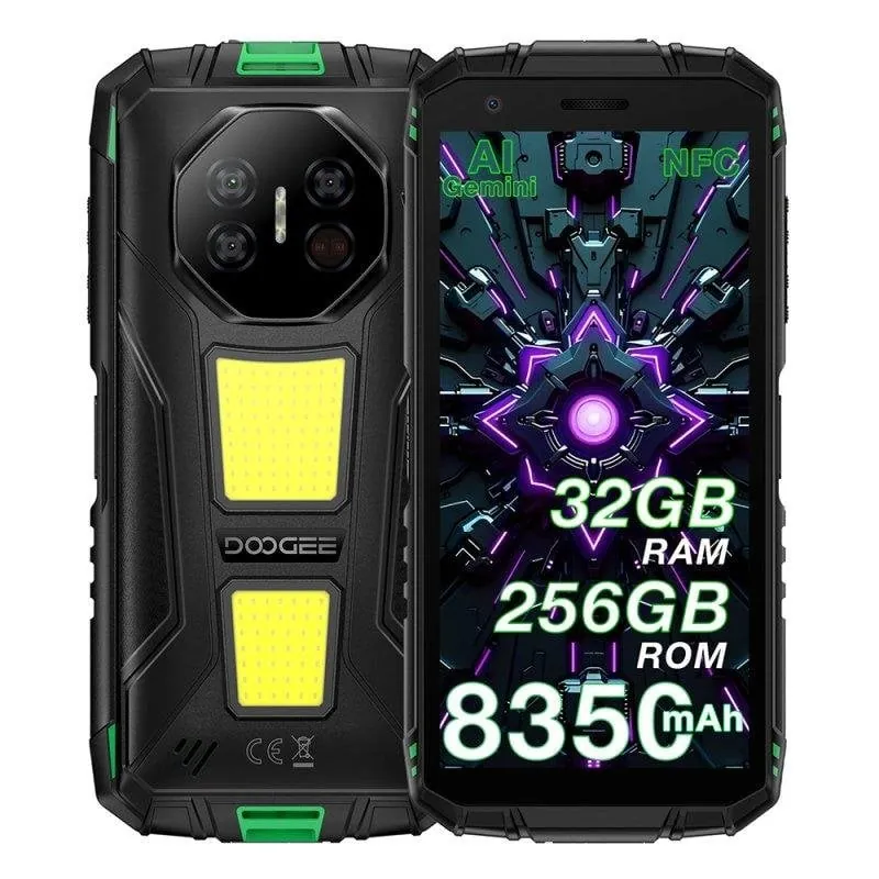 Doogee Fire 3 Max 8GB 256GB 5.45" 4G Dual SIM Batería 8350mAh NFC Android 15 Verde Doogee Fire3Max Green