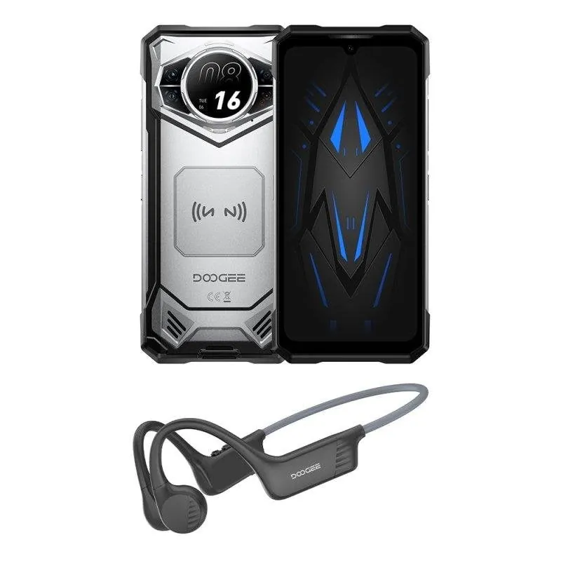 Doogee S200 Vip 12GB 256GB 6.72" 120Hz 5G Dual SIM Batería 10100mAh Cámara 100MP Android 16 Plata Doogee S200VID Siver