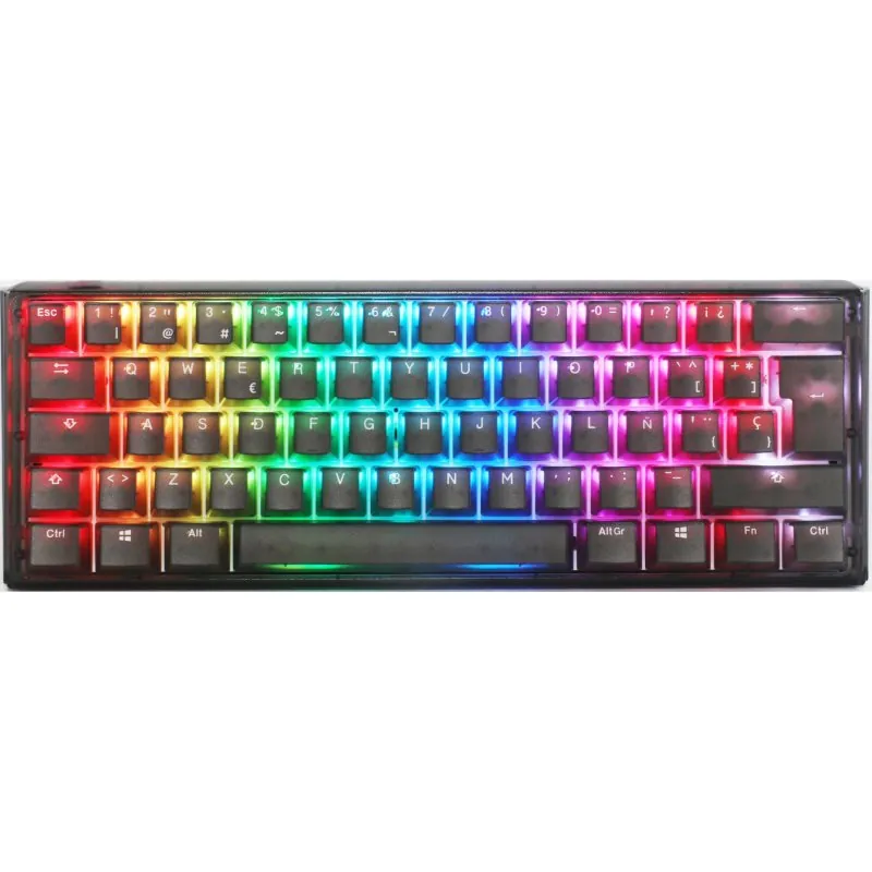 Ducky One 3 MIni Aura Teclado Mecánico Gaming Switch MX Red RGB PBT Negro DKON2161ST-RESPDAB