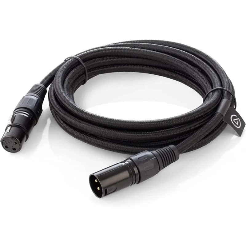 Elgato Cable XLR Cable de Micrófono Apantallado para Grabación en Estudio 10CAL9901