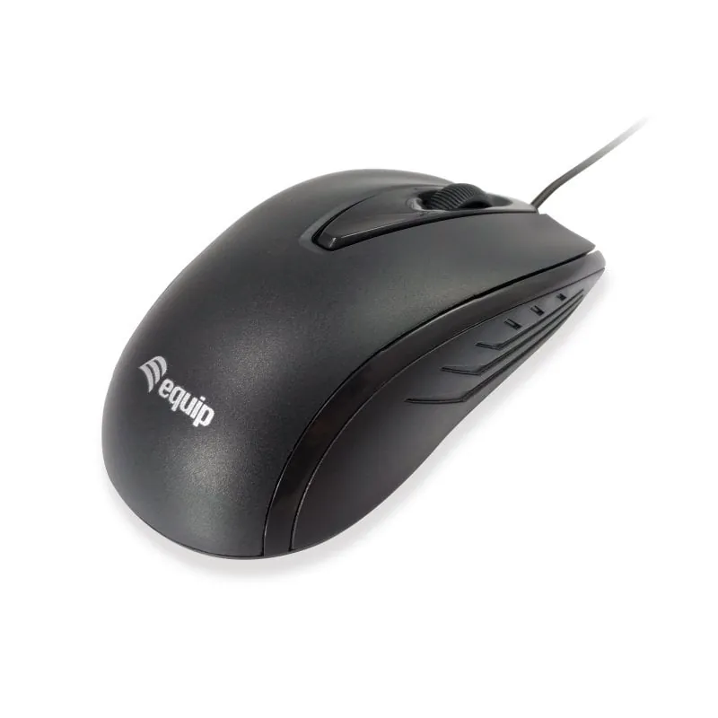 Equip Ratón Compacto USB 1000DPI Negro 245107