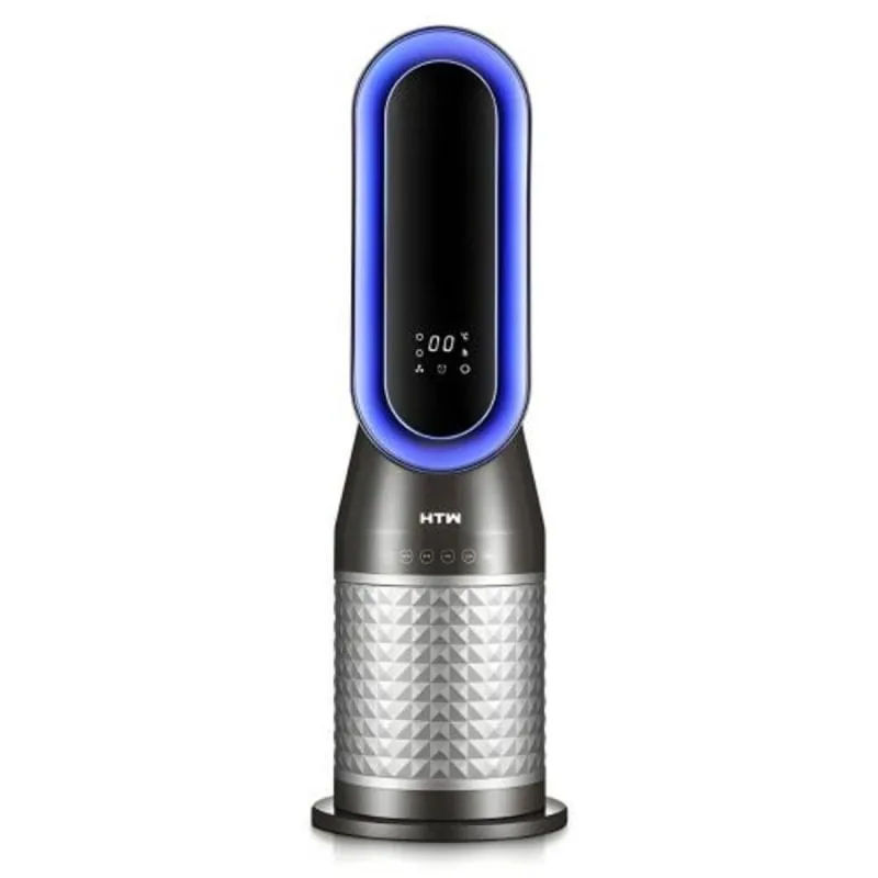 Estufa eléctrica de 2000 W con mando a distancia, display y función aire frío negra 8435483864863