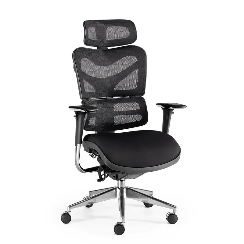 Euromof New Ergostone Sillón de Oficina Negro NEWERGOSTONE