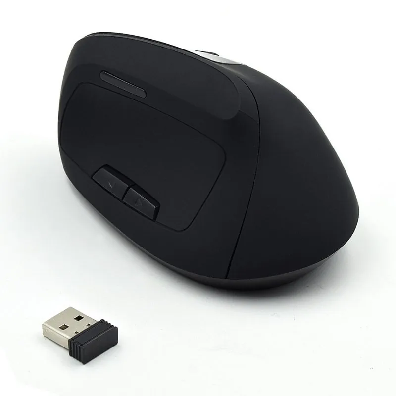 Ewent EW3158 Ratón Ergonómico Inalámbrico Negro EW3158