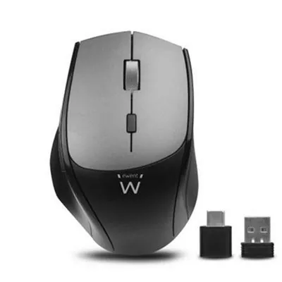 Ewent Ratón Inalámbrico Dual con Click Silencioso 2400DPI Negro EW3245