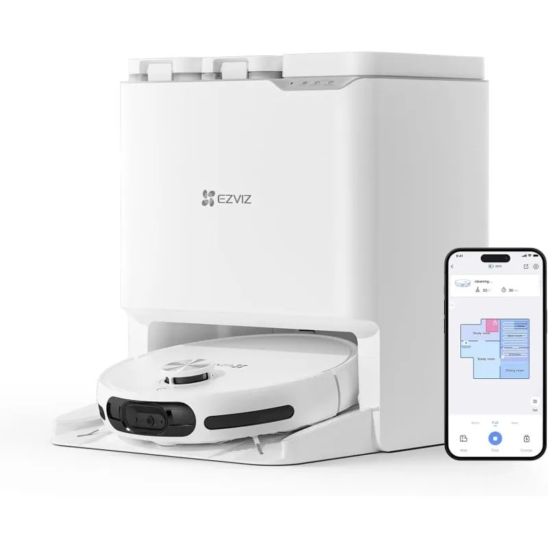 EZVIZ RS20 Pro Robot Aspirador y Fregasuelos con Estación de Vaciado Automático Blanco CS-RS20-PRO-PGA2