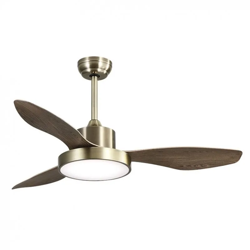 Fabrilamp Hayate Ventilador de Techo con Luz y Mando 70W Cuero 128591336