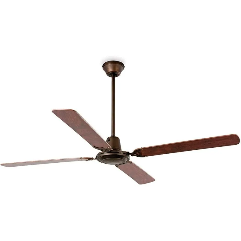 Faro Malvinas Ventilador de Techo 80W Marrón 33111