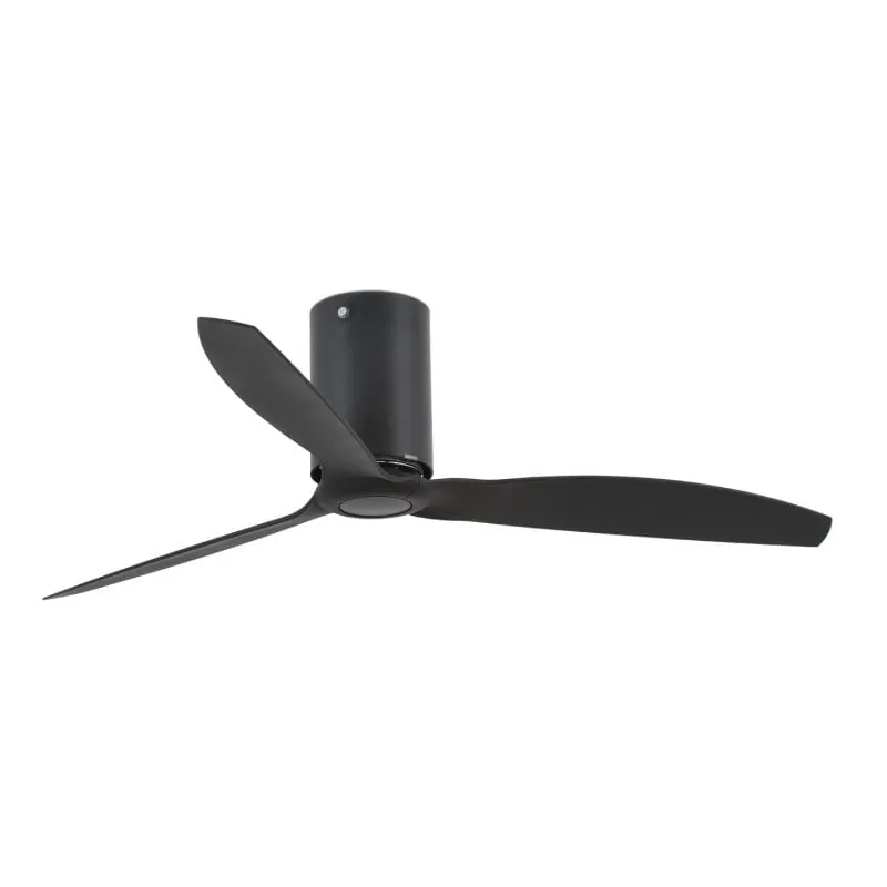 Faro Mini Tube Fan Ventilador de Techo con Mando 32W Negro Mate 32043