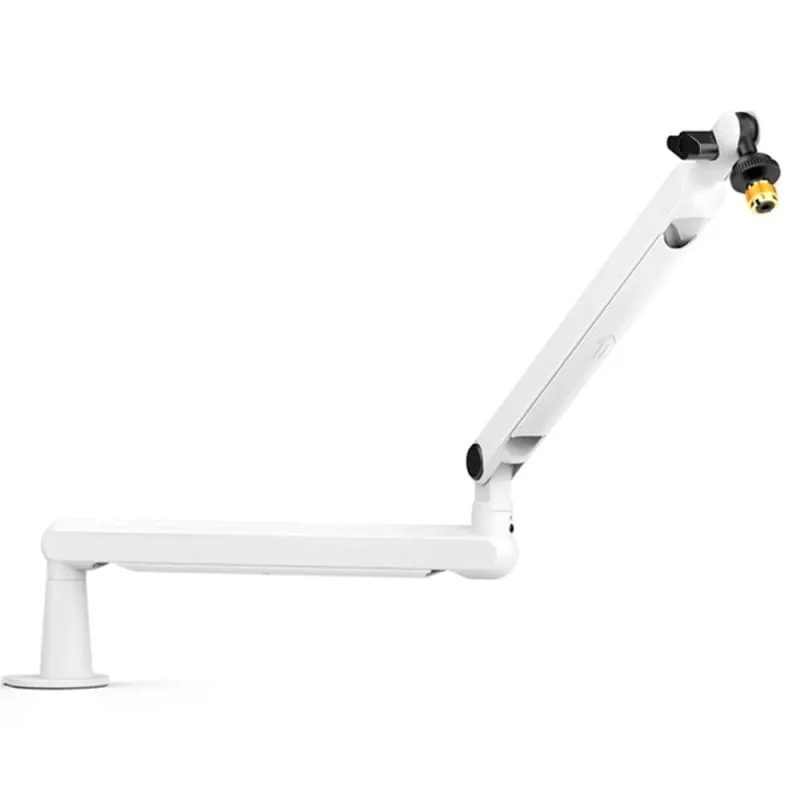 Fifine BM88 Soporte de Brazo para Micrófono de Perfil Bajo para Streaming y Podcasting Metal Blanco BM88W