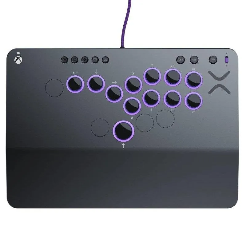 Fightstick PDP Victrix Pro KO Leverless 16 Botones RGB Gris USB Series X PC TBF-2001-05