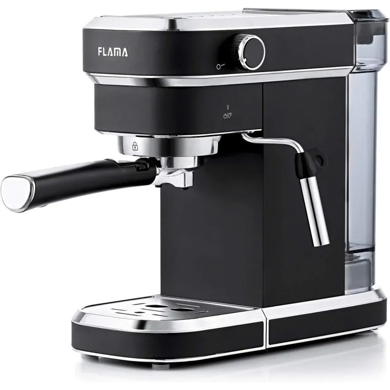 Flama 1266FL Cafetera Semi-Automática Combinada 1.2L Negra 324.1266.00.1