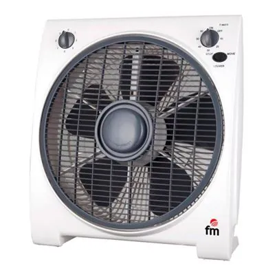 Fm Calefacción BF-4 Ventilador Box Fan 45W Negro/Blanco BF-4
