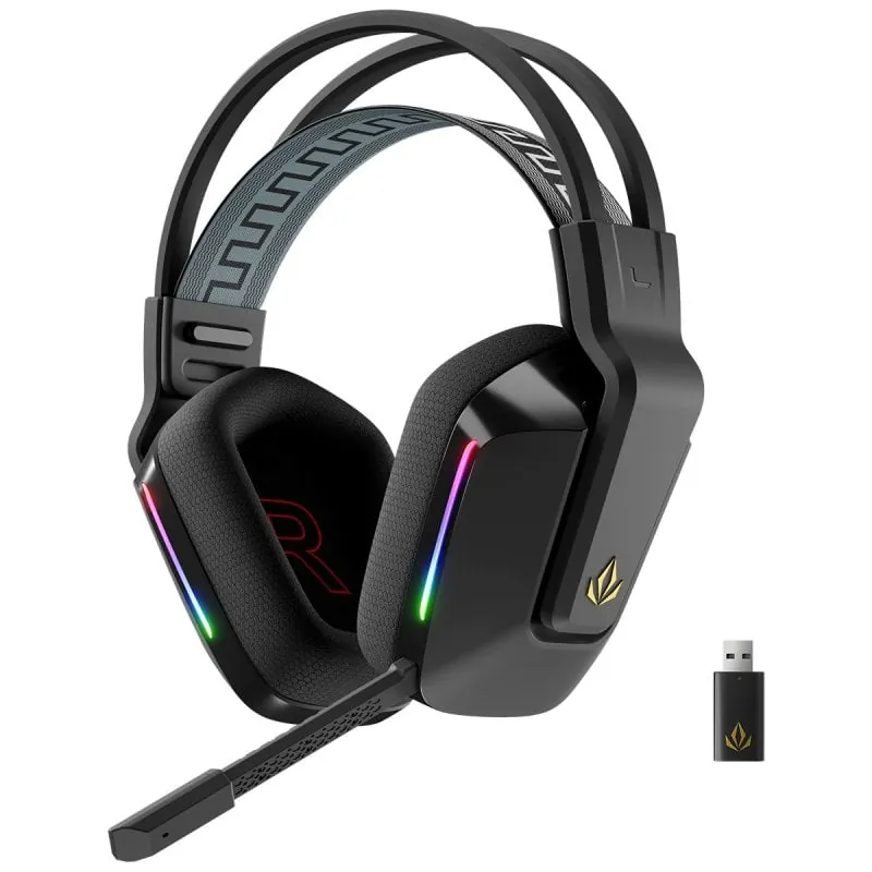 Forgeon Captain RGB Auriculares con Micrófono Inalámbricos Gaming Negros FO-HEA-CAP1B