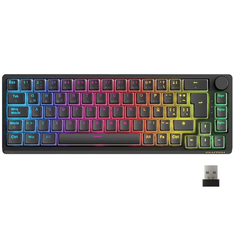 Forgeon Clutch Teclado Gaming Wireless RGB 60% Switch Brown FO-KEY-CLU1WBT