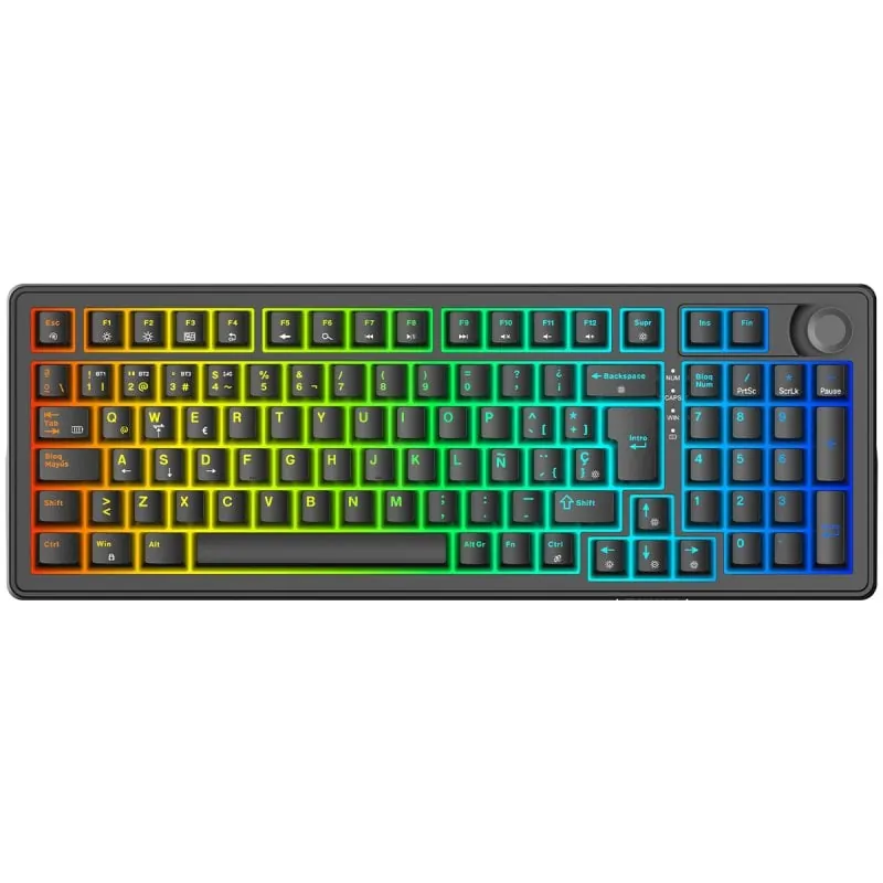 Forgeon Meteor Teclado Gaming Wireless RGB 98% Negro FO-KEY-MET