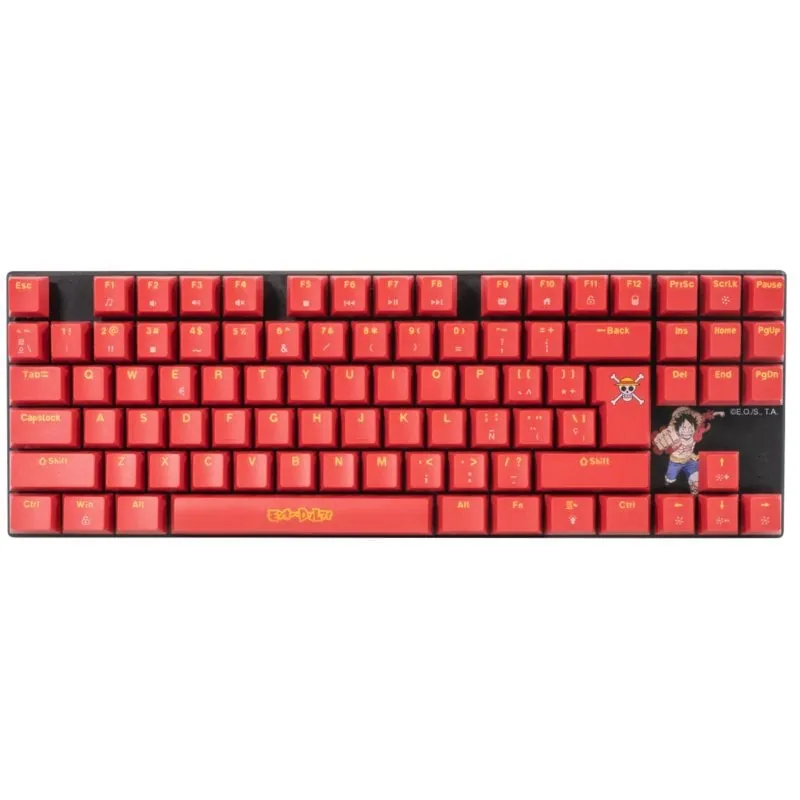 FR-TEC PC One Piece Luffy Teclado Gaming Mecánico TKL Retroiluminado OP4001