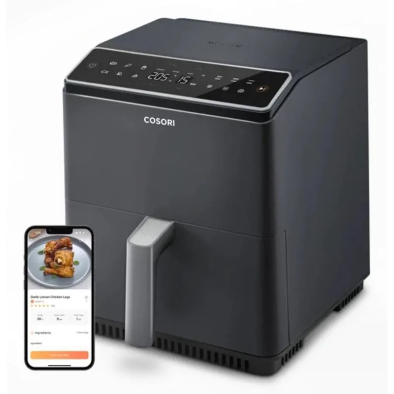 Freidora de aire Cosori Dual Blaze 6.4L 1700W con 12 programas y control táctil CAF-P681S-KEUR