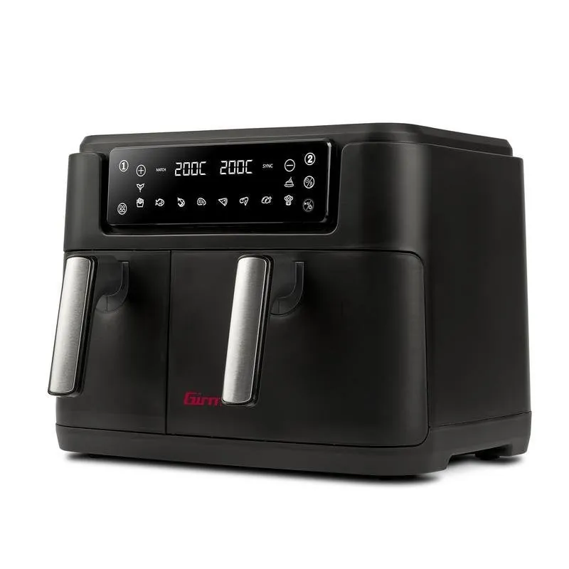 Freidora de Aire Girmi FG26 9L 2400W Doble Cubeta con 10 Programas y Pantalla Táctil FG26