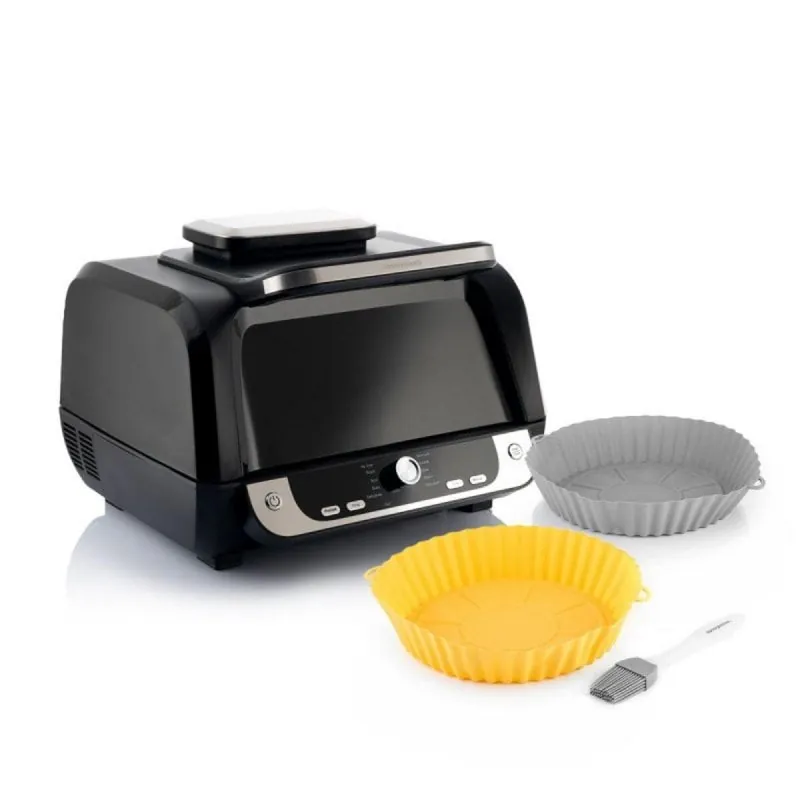 Freidora de aire InnovaGoods Fryinn 12-in-1 6L 3400W con grill, accesorios y recetario IG827953