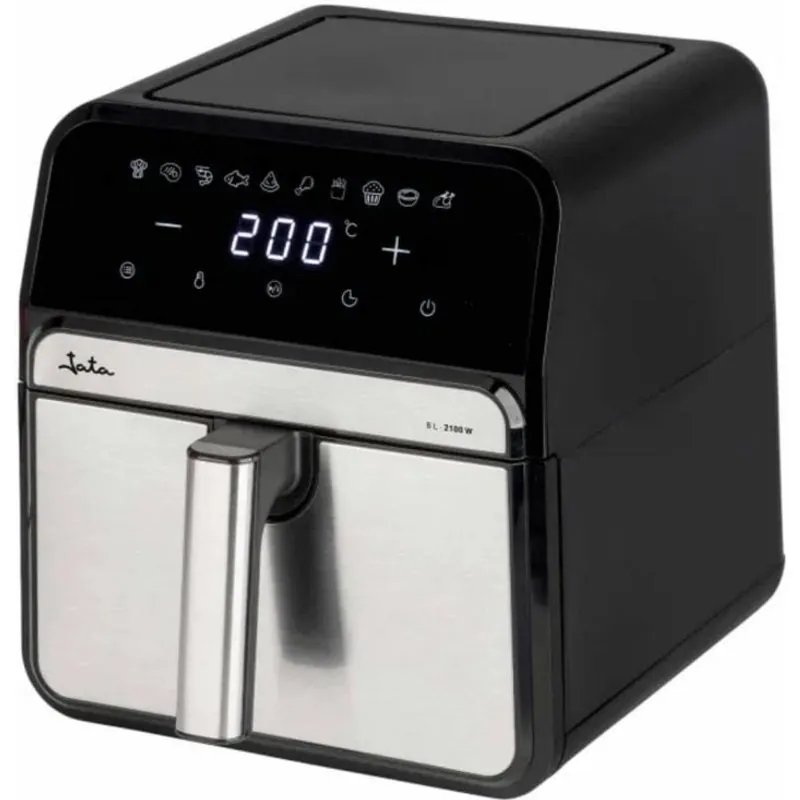 Freidora de aire Jata JEFR1242 8 L 2100 W con doble resistencia y panel digital JEFR1242