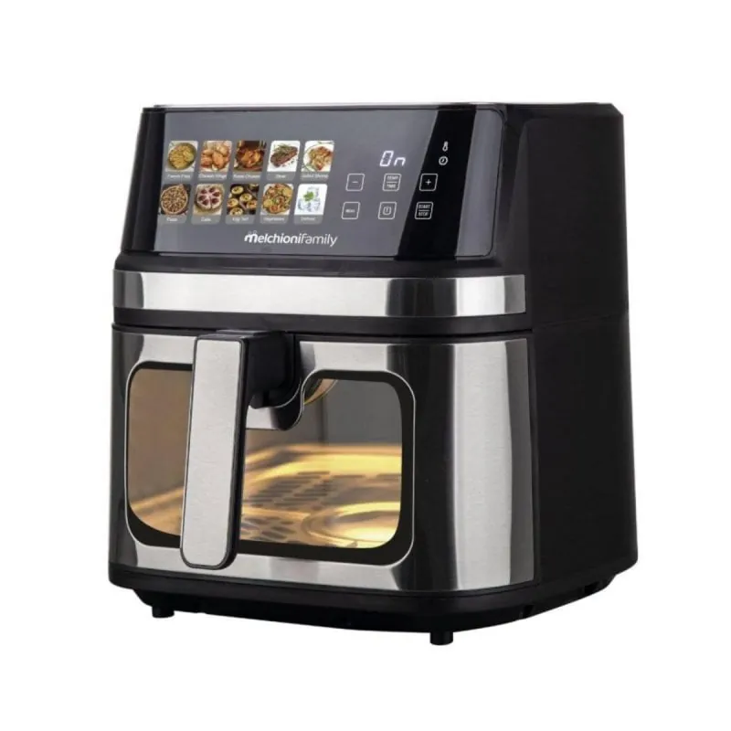 Freidora de aire Melchioni Gaia Plus 8L 2200W doble resistencia display LED 118340044