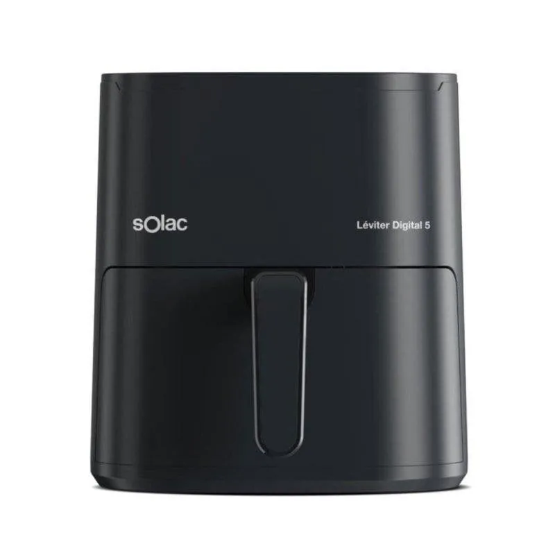 Freidora de aire Solac Léviter Digital 5 S97203800 5L 1500W 12 programas pantalla táctil negra S97203800