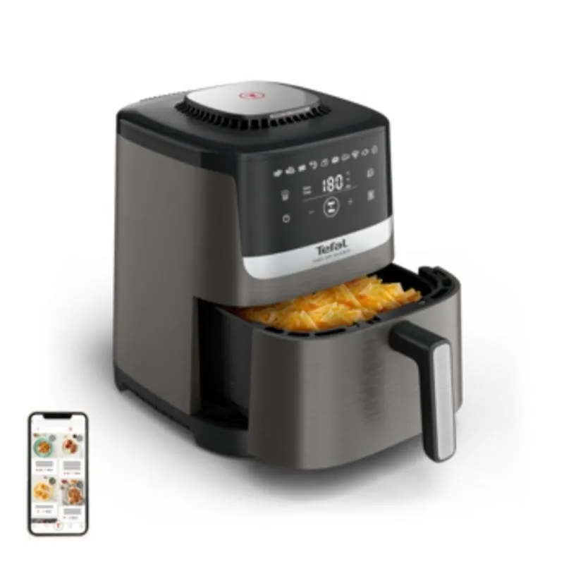 Freidora de aire Tefal Easy Fry Silence EY551HE0 5L 1700W control táctil LCD silenciosa EY551HE0
