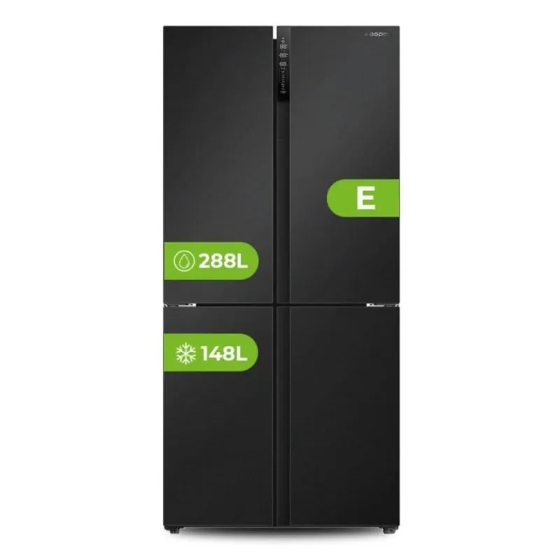 Frigorífico Americano Aspes A418800ENFIDDX No Frost 183 cm 436 L E Dark Inox A418800ENFIDDX