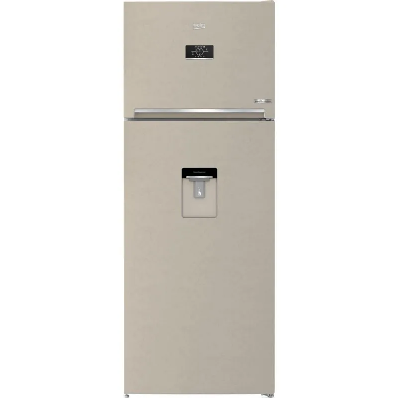 Frigorífico Beko RDNE455E40DBN Dos Puertas 406L E Beige Dispensador Agua Antiescarcha 7297343180