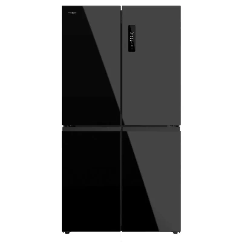 Frigorífico Cecotec Bolero CoolMarket 4D 601 Black Glass E Inverter Plus 601L NoFrost 01938