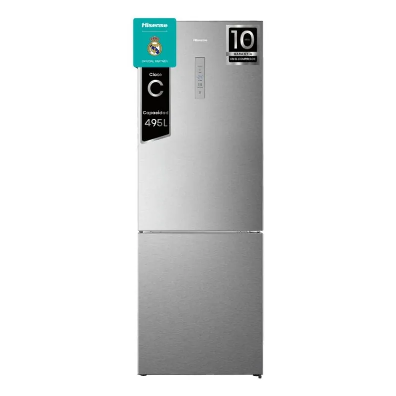Frigorífico Combi Hisense RB645N4BIC Total No Frost 200cm 495L C Inox Inverter RB645N4BIC