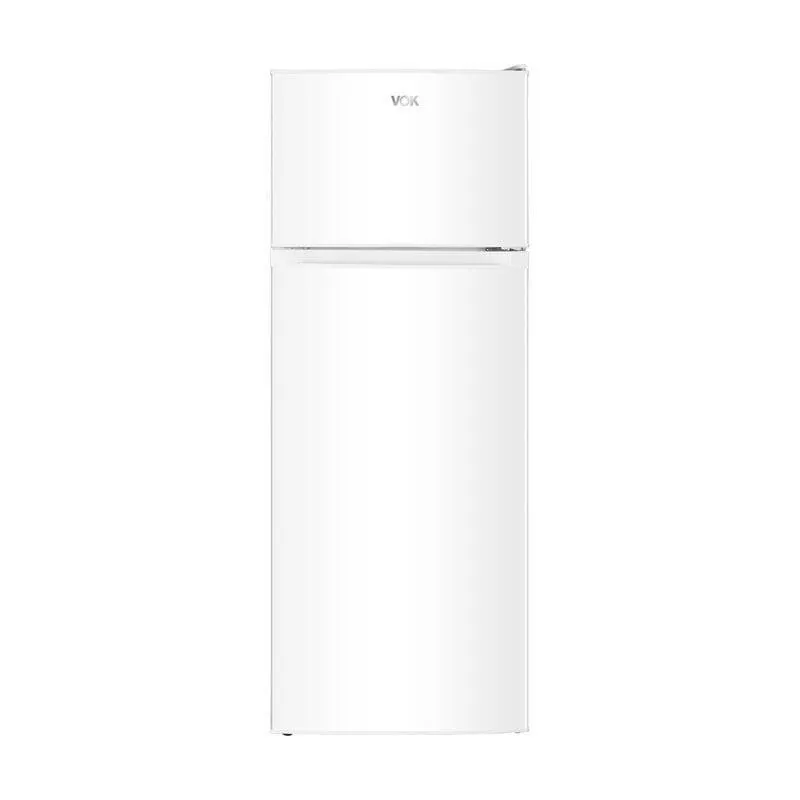 Frigorífico Dos Puertas VOK Defrost 145 cm 206 L E Blanco Puertas Reversibles LED EVR-206DEW
