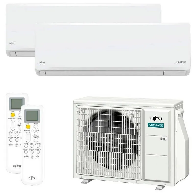 Fujitsu ASY3525U11MI-KN Aire Acondicionado Multisplit 2x1 Bomba de Calor Wi-Fi 2150/2924 Frigorías ASY3525U11MI-KN