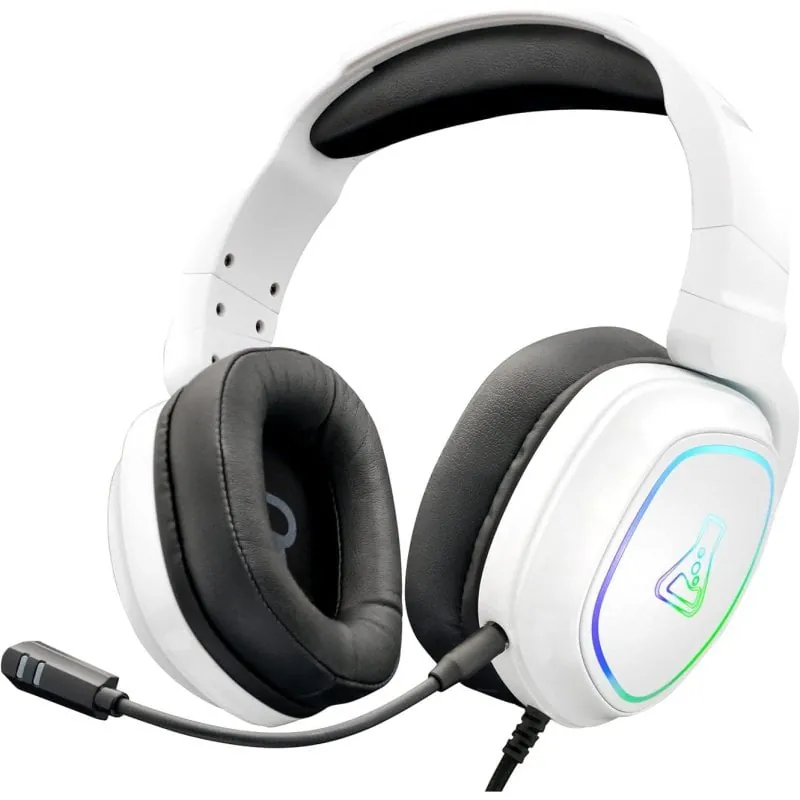 G-Lab Korp Radium Auriculares Gaming RGB Multiplataforma Blancos KORP-RADIUM-WHITE