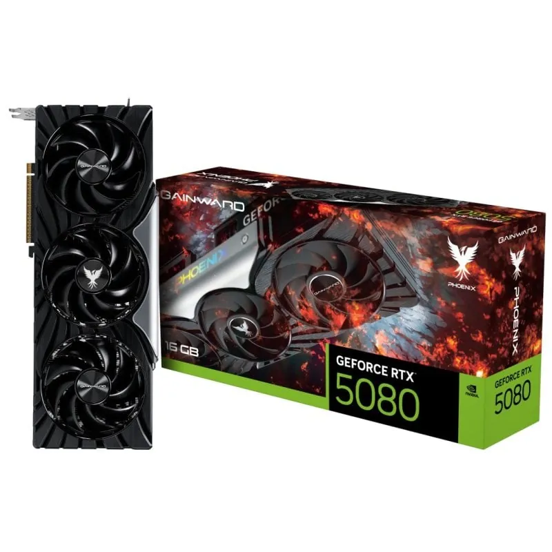 Gainward GeForce RTX 5080 Phoenix 16GB GDDR7 Reflex 2 RTX AI DLSS4 NE75080019T2-GB2031X