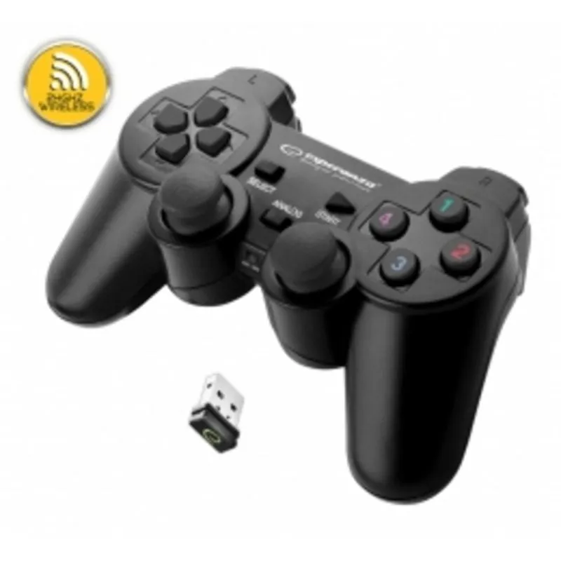 Gamepad Esperanza EGG108K PC PlayStation 3 Alámbrico USB 2.0 12 botones Negro EGG108K