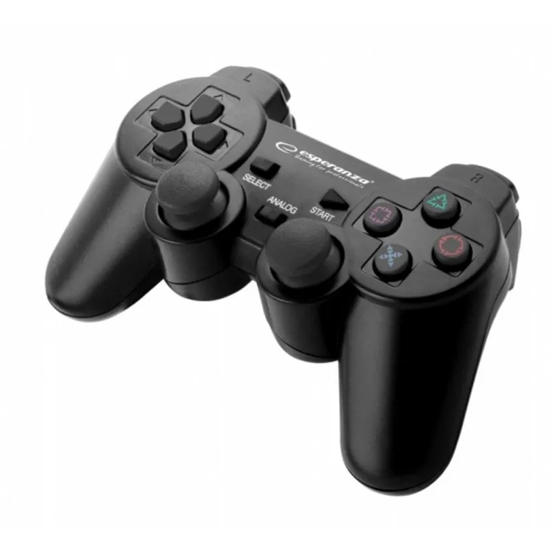Gamepad Esperanza TROOPER Negro USB PC Playstation 3 Alámbrico 12 botones EGG107K