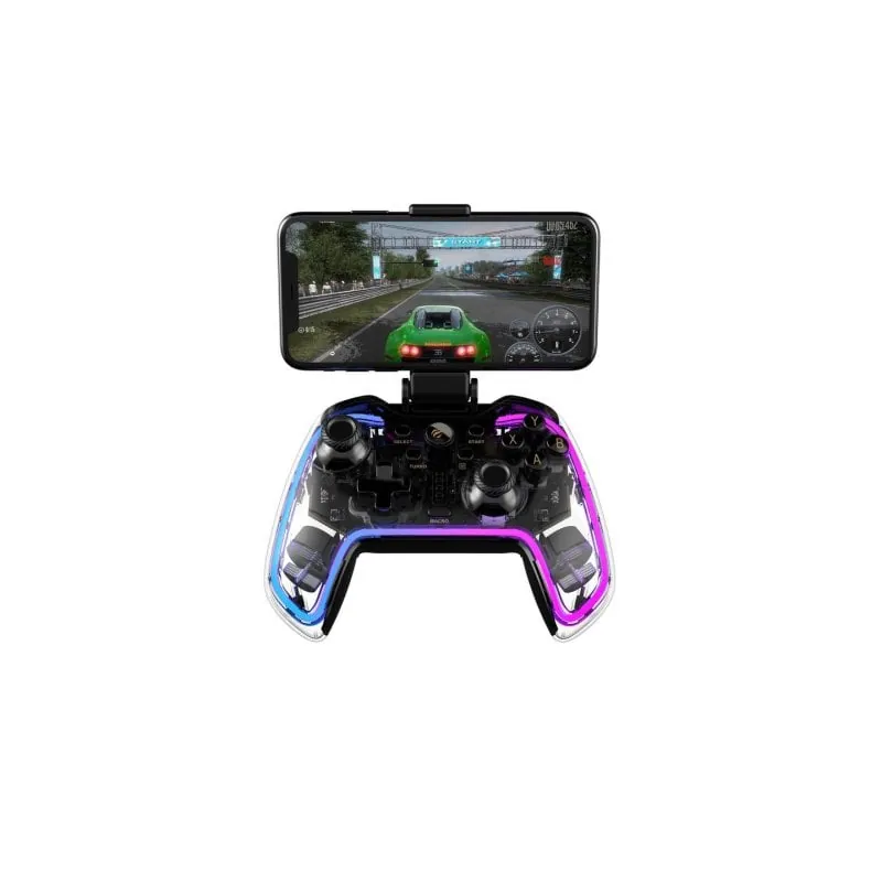 Gamepad Havit 6939119064648 Bluetooth Multiplataforma Transparente LED 6939119064648